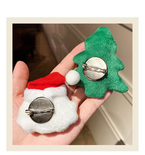 Christmas cartoon brooch